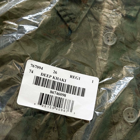 TENCEL SHIRT, LONG SLEEVE, DEEP KHAKI, SIZE 26, BUTTON FRONT, POCKETS, L&L for - Picture 2 of 4